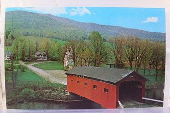 Covered bridge in Vermont's Battenkill Valley.