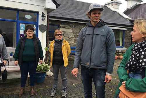 Francois Colussi, right, an expert kitesurfer, runs Pure Magic, an outfitter and BnB on Achill Island.