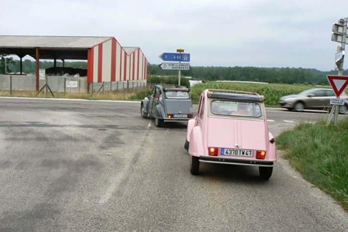 You can even rent a Citroen 2CV like these in Europe. Max Hartshorne photo.
