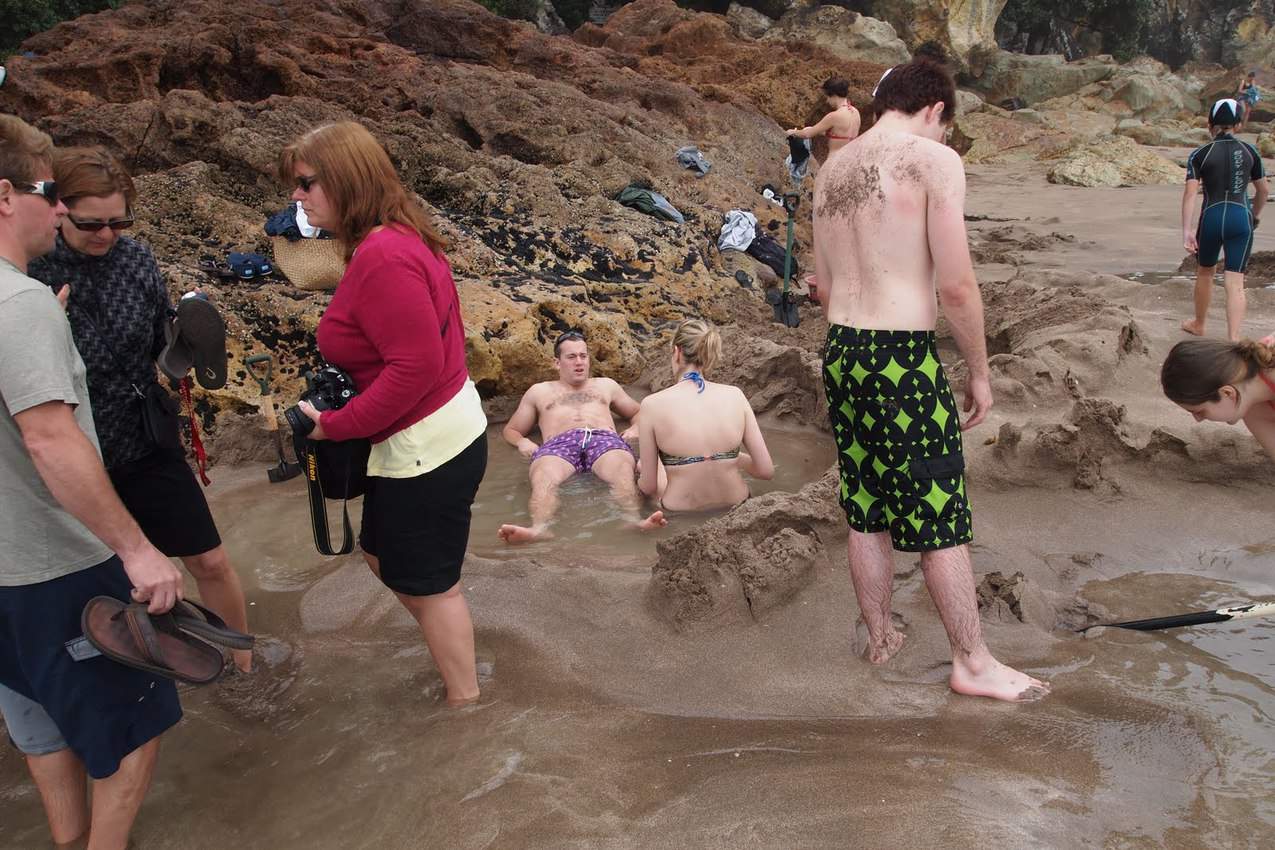 Hot water beach on the Coromandel Peninsula, New Zealand. Max Hartshorne photos.