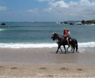 The rides at Costa Rica Riding cover more than 40 beautiful, secluded beaches. horseback