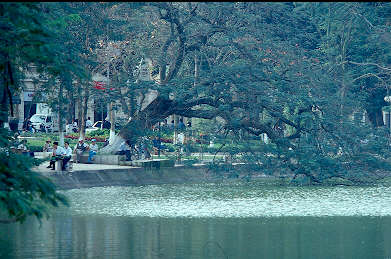 A Taste of Hanoi's Braised Fish Street 8 A tranquil arm of Lake Hoan Kiem.