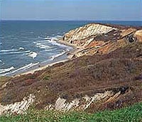 Martha's Vineyard and Nantucket MA 6 Gay Head's cliffs, MV.