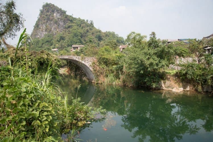 From Shikou, The bridge and Yangshan village. Daniel Metz photos.