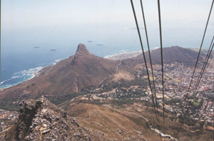 Cape Town, South Africa: The Tip is Tops! 3 View of Capetown from above. photo: Kent E. St. John