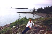 The author on the Isle.