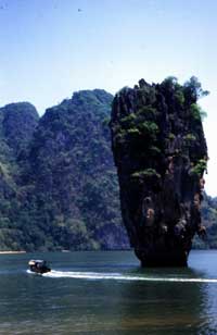 Sea Kayaking in Thailand 2 Natural rock formations welcome you as you glide in & out of the hongs. photos by the author.