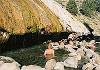 Buckeye Hot Springs, Toiyabe National Forest, just north of Bridgeport, California.