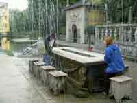 The trick fountains at the Hellbrun Palace, where you never know when you'll get wet!