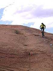 Mountain Biking in Moab, Utah 2 Going UP! Mountain biking in Moab, Utah.