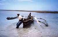 Pangani, On Tanzania's Coast: Worth Finding! 7 Fishermen going out to sea.