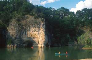 Arkansas Ozarks: A Green and Pleasant Land 5 The majestic limestone cliffs of the Buffalo River.