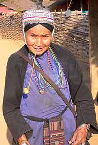 Akha tribe member in northern Thailand. photos by Terry Braverman.