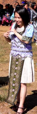 Hmong girl at a festival. photo: Terry Braverman.