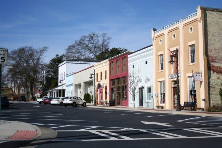 Downtown Gainesville, Florida.