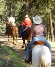 Cowboys and History in Washington State 4 Trail riding at the K-Diamond-K Ranch in Republic