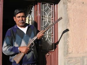 Felix Charlar Miranda has a collection of Butch memorabilia in San Vicente canton, Bolivia. Photos by David Atkinson.