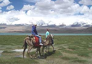 Camel and horseback riding at Karakul