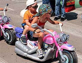 Young Harley enthusiasts - photo by David Rich