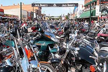 Main Street in Sturgis during Rally Week