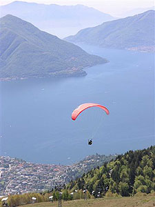 Paragliding over Lake Maggiore - Photos by Cahterine Richards Golini