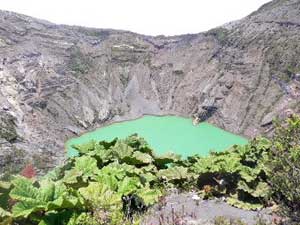 The Irazu volcano