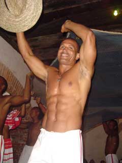 A Capoeira dancer