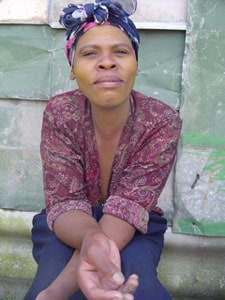 South Africa: My Favorite Country So Far 2 One of the township residents who welcomed Sony - photos by Sony Stark