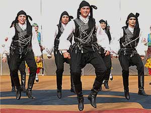 Turkish dancers at the Mask Dance Festival