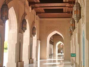 The cloister of the Grand Mosque