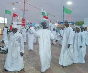 Dancers at a festival in Muscat