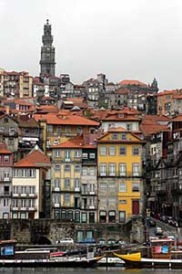  A view of the historic city of Porto as seen across the River Douro.