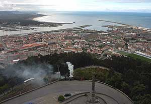 National Geographic magazine rates this view from the top of the domed Santa Luzia Sanctuary in Viana do Castelo as one of the world’s finest panoramas.