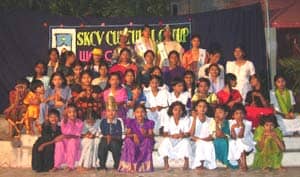 Fashion show at the girls' centre