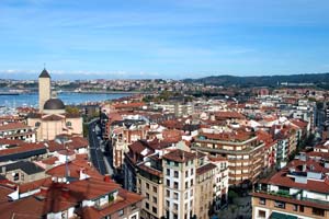 The view from the Transporter Bridge