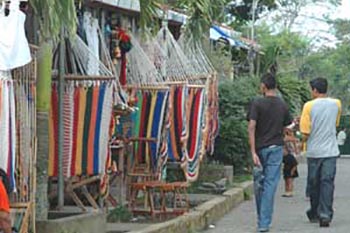 Hammocks are a popular purchase in the market in Masaya.