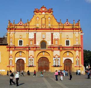 The cathedral at San Cristobal de las Casas - photo by Chris Bracken