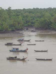 Houseboats on the Saigon River