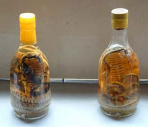 Sankes are soaked in rice wine for nine months to make snake wine, and the Vietnamese throw in a scorpion for good measure.