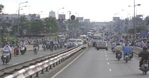 Traffic is pretty intense