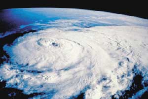 What to know about Hurricanes & Travel Insurance 6 A hurricane, seen from the space shuttle - photo courtesy of noaa.gov