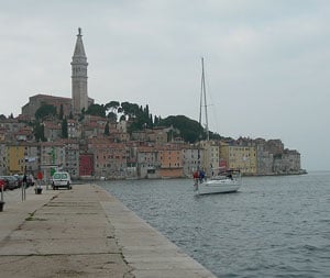 The seaside town of Opatija or Abbzia, depending on your point of view