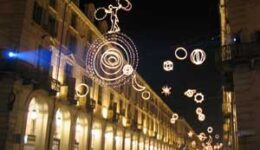 Turin's outdoor museum of light.