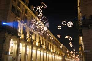 Turin's outdoor museum of light.