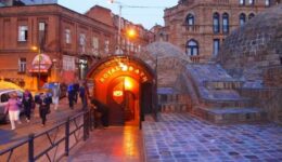 The Royal Baths in Tbilisi, Republic of Georgia are a sulfurious treat. Max Hartshorne photo.