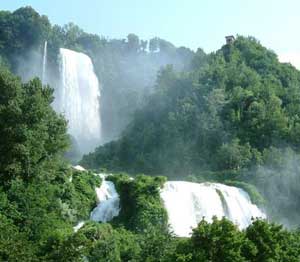 The Marmore Waterfall, caused by a rare mistake by Roman engineers