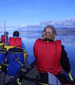 Sea Canoeing under blue skies