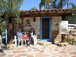 The author with her mother and son