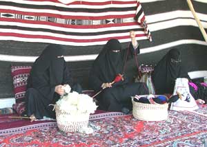 Qatar: Capturing the Magic of Arabia 6 Women making yarn in Qatar