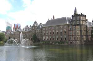 The parliament building in the Hague